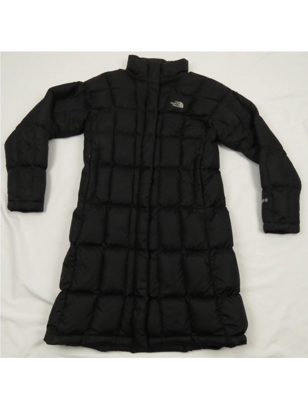 The North Face TNF 600 Goose Down Quilted Full Zip Puffer Parka Long Jacket S